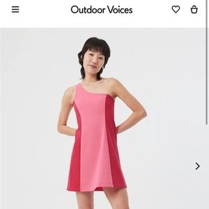 Outdoor Voices one shoulder exercise dress